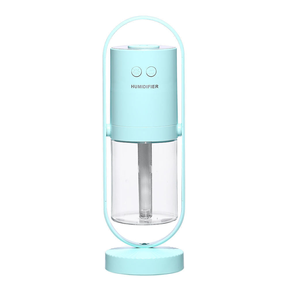 Humidificador portátil de luz colorida de 200 ml, recargable por USB, para coche.