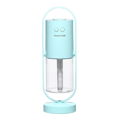 Humidificador portátil de luz colorida de 200 ml, recargable por USB, para coche.