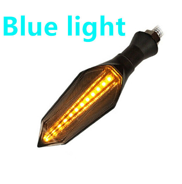Señal de giro LED de colores con forma de flecha