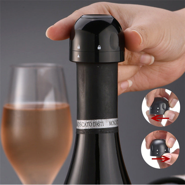 Tapón de silicona para botella de vino tinto