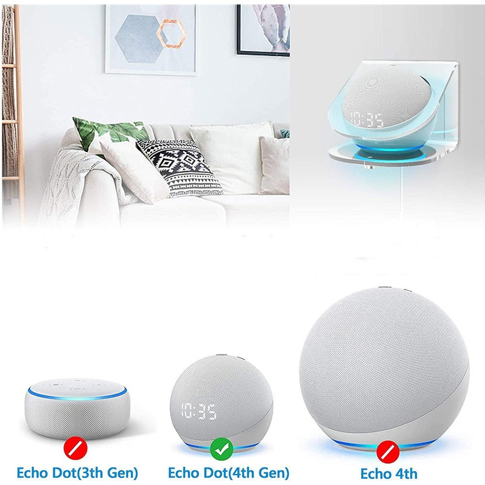Soporte de pared para altavoz inteligente Echo Dot de 4.ª generación (2 piezas)