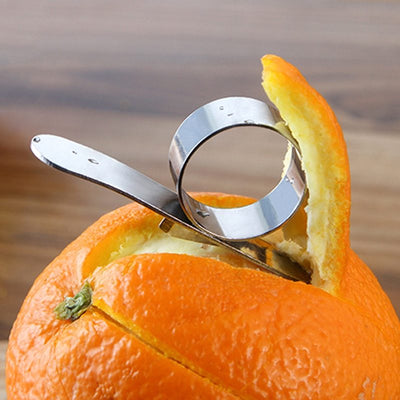 Anillo pelador de acero inoxidable, utensilios de cocina
