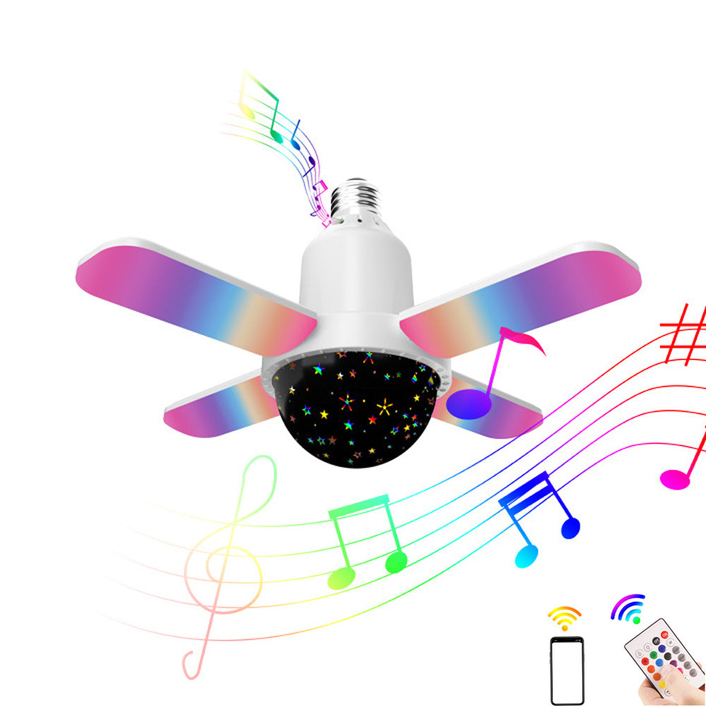 Lámpara de ambiente de entretenimiento Bundy con bombilla musical colorida