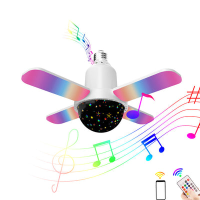Lámpara de ambiente de entretenimiento Bundy con bombilla musical colorida