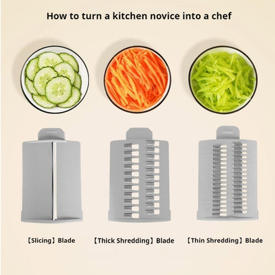 Cortador de verduras de cocina blanco