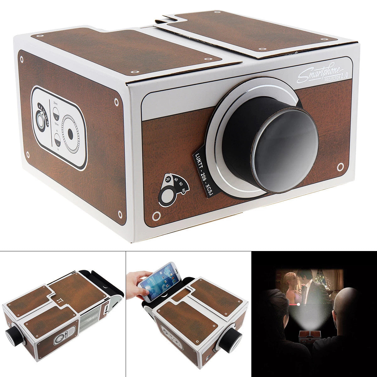 Miniproyector portátil para teléfono inteligente, para uso doméstico
