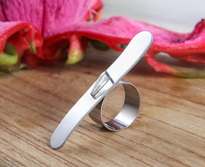 Anillo pelador de acero inoxidable, utensilios de cocina