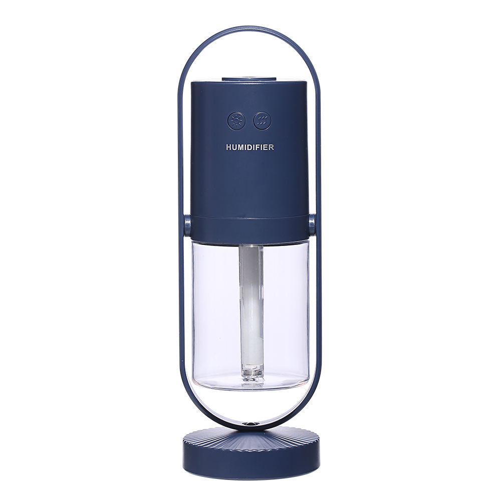 Humidificador portátil de luz colorida de 200 ml, recargable por USB, para coche.