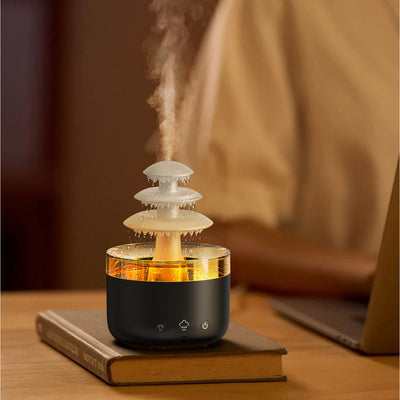 Humidificador de aire Cloud Rain con aceites esenciales