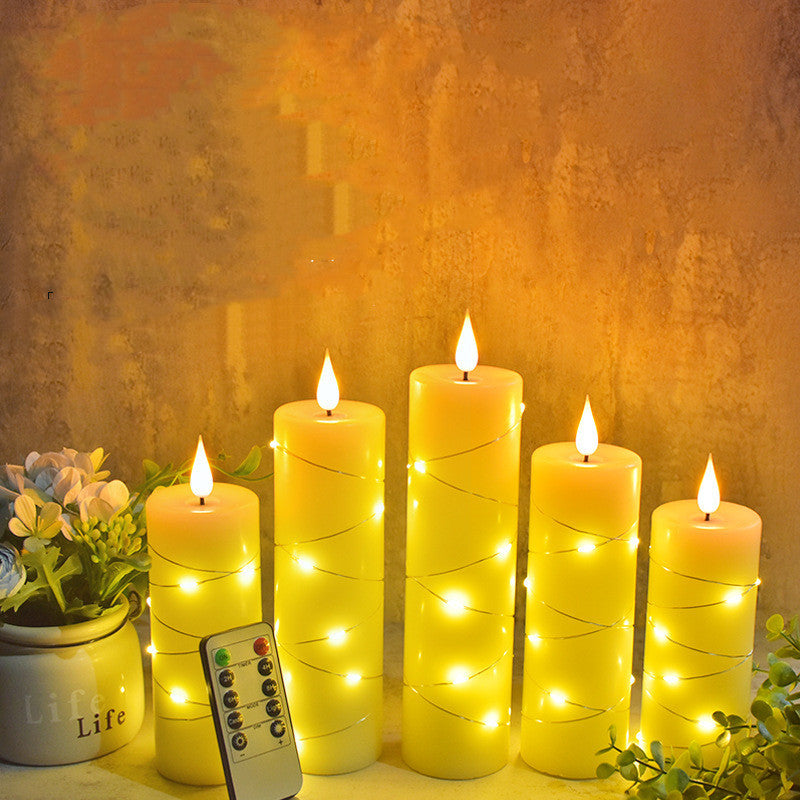 Lámpara de alambre de cobre con forma de gota de agua, luces LED, electrónica
