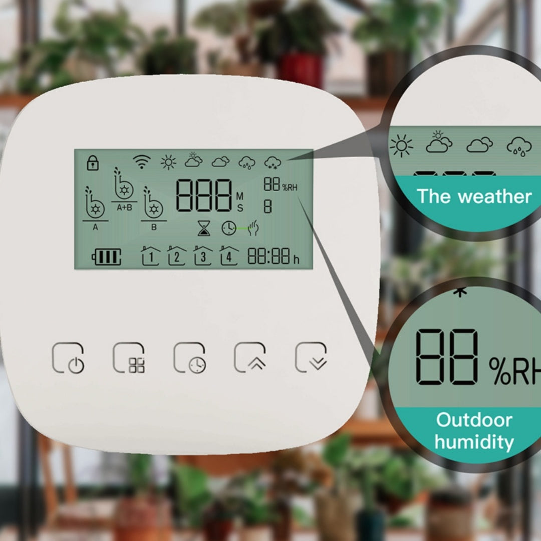 Temporizador de riego recargable Graffiti Smart Home