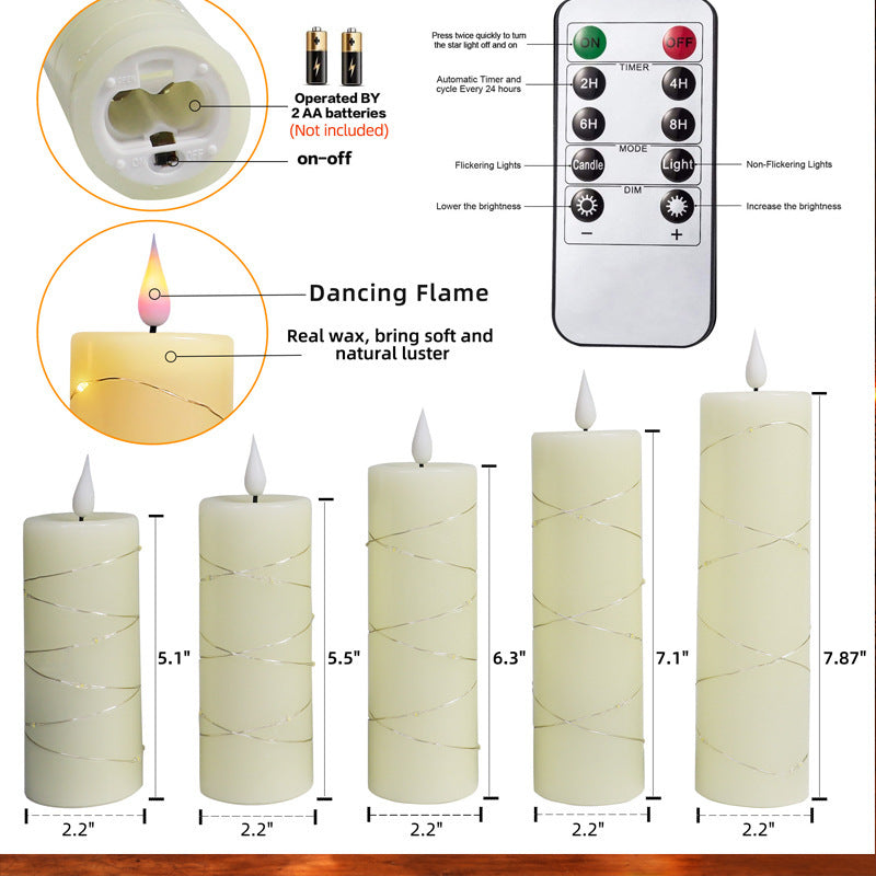 Lámpara de alambre de cobre con forma de gota de agua, luces LED, electrónica