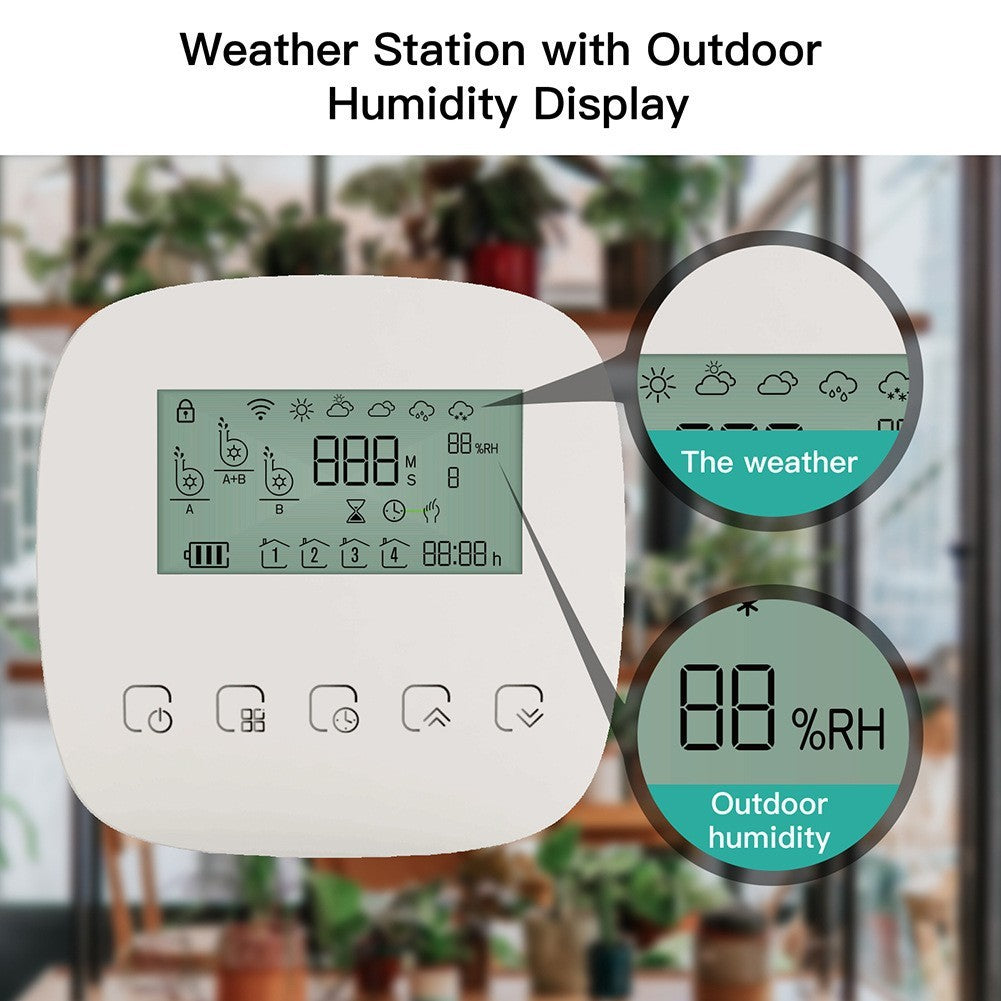Temporizador de riego recargable Graffiti Smart Home