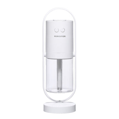 Humidificador portátil de luz colorida de 200 ml, recargable por USB, para coche.