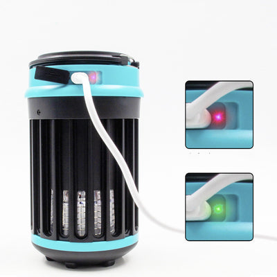 Repelente de mosquitos con iluminación LED recargable solar